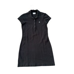 Lacoste Black Polo Tennis Dress Size 38
